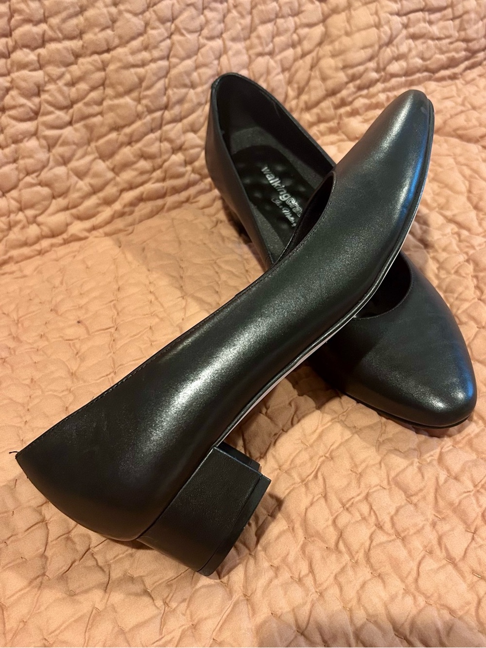 Walking Cradles Black Leather 1 1/2”  Heels